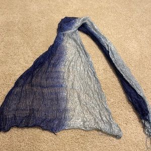 Blue Ombré Silk Scarf